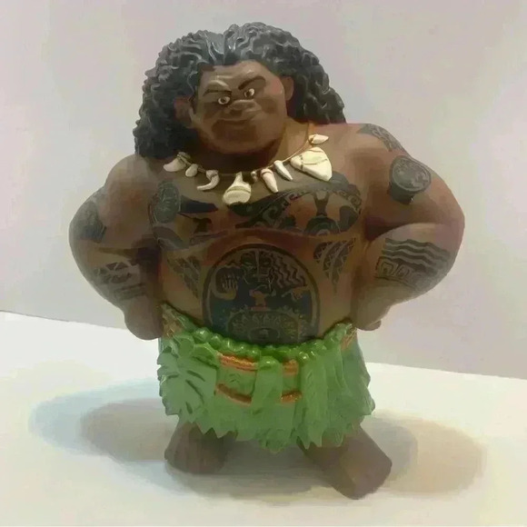 Disney Moana Mega Maui Bath Doll 8" Action Figure Toy The Rock - Picture 1 of 15